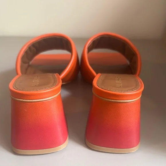 ALOHAS Women's Orange and Pink Mules New - Picture 3 of 4